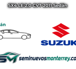 Inicio 3 SX4 LE 2.0 CVT 2011 Sedan Suzuki